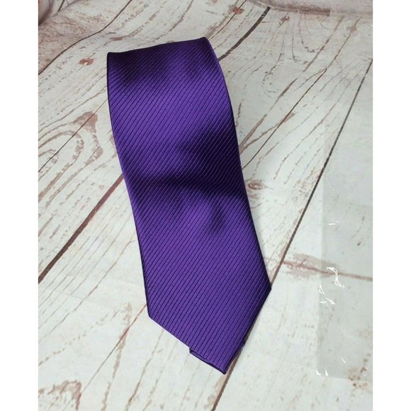 Rare Designer J Louis Embroidered Handmade %100 Silk Purple Tie - Picture 3 of 11